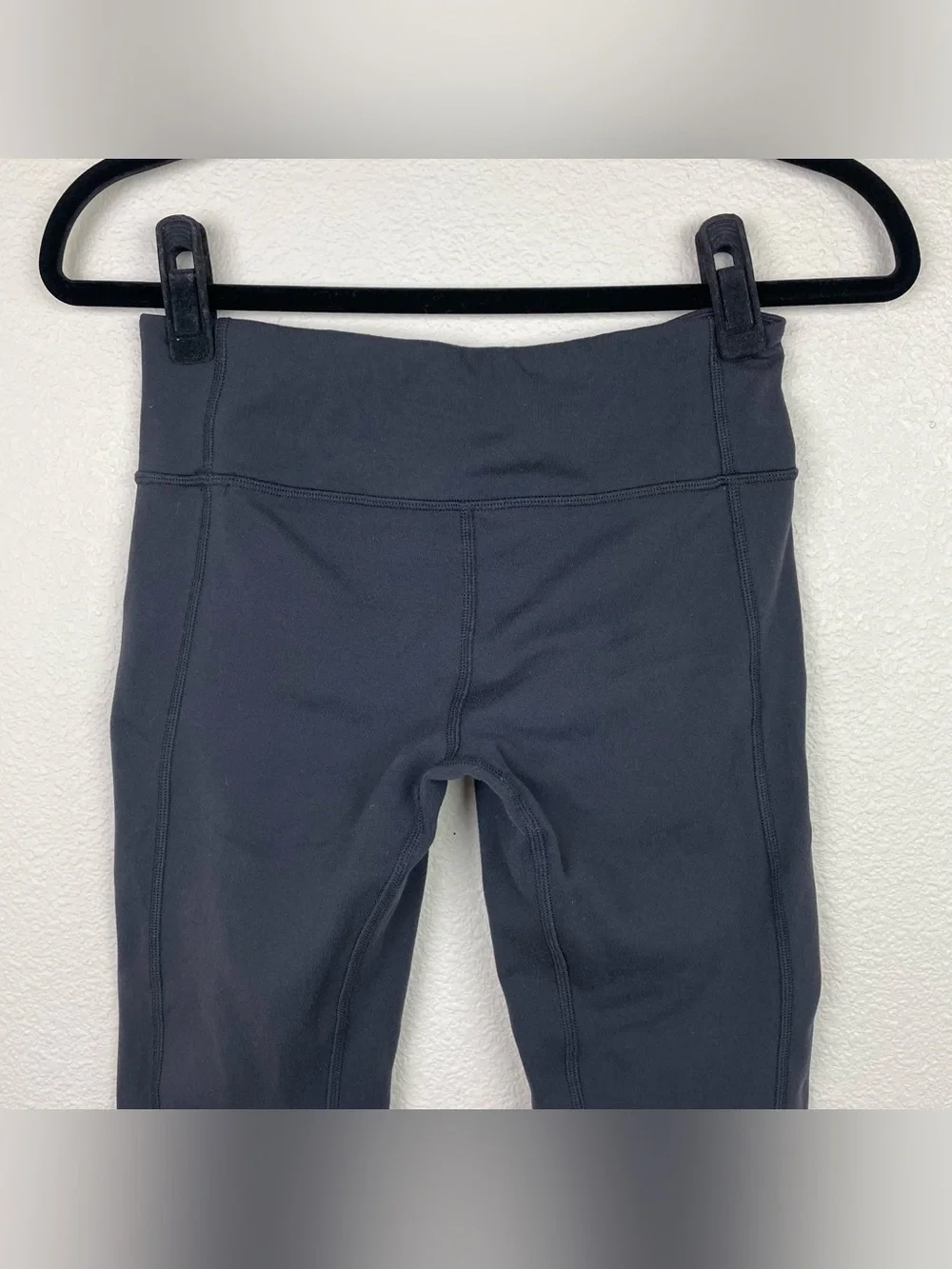 Alo Yoga Women's Small Black Moto Panel Leggings Mid Rise Athletic Casual Gym